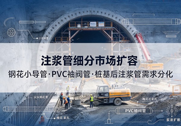 青海注浆管细分市场扩容，隧道钢花小导管、PVC 袖阀管、桩基后注浆管需求分化